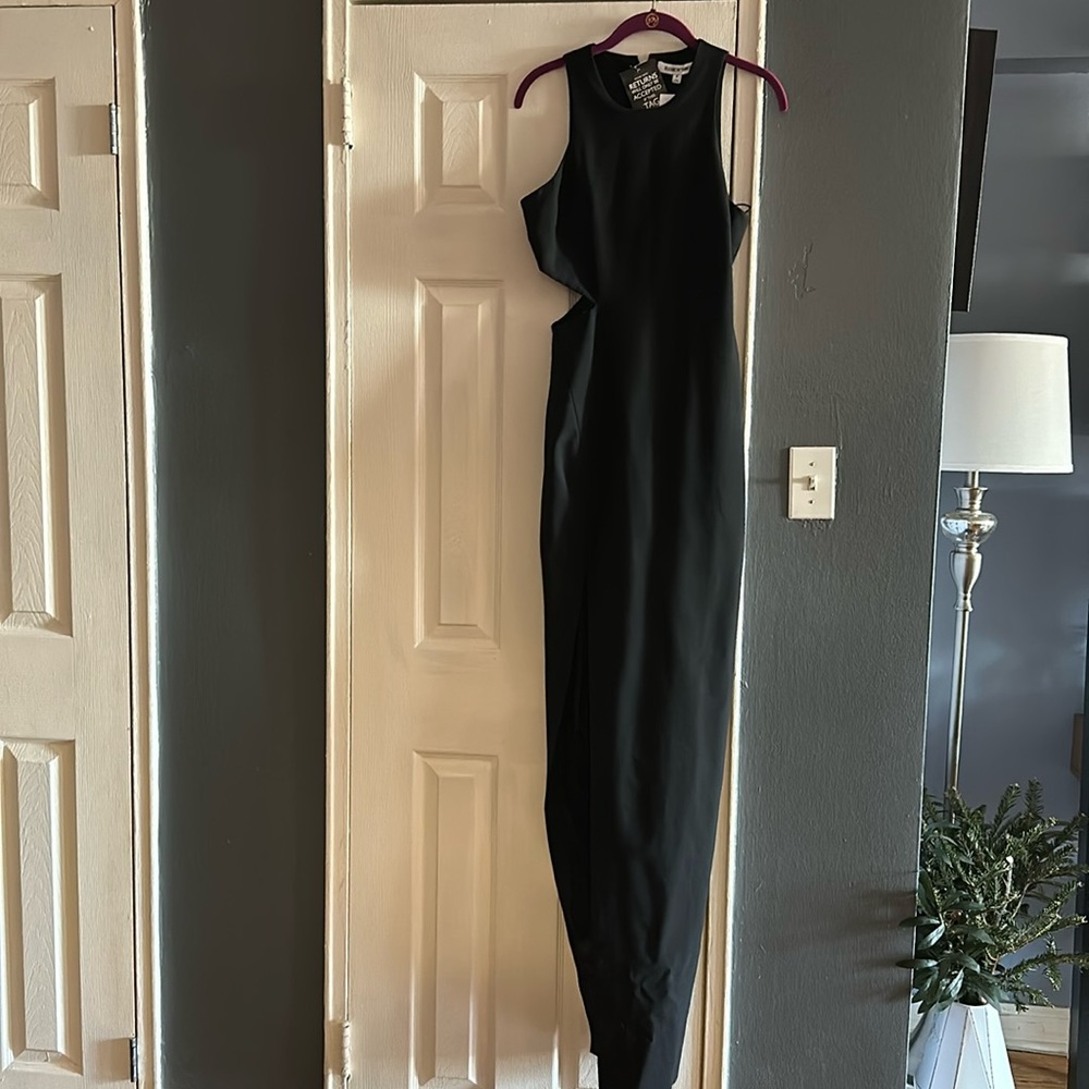 Elizabeth & James long black evening dress US size 6